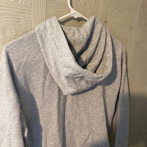 Women's Light Grey Zip Up Hoodie - Picture 6 of 6